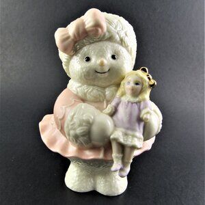 LENOX PORCELAIN FIGURINE GIRL WITH DOLL "PRETTY "